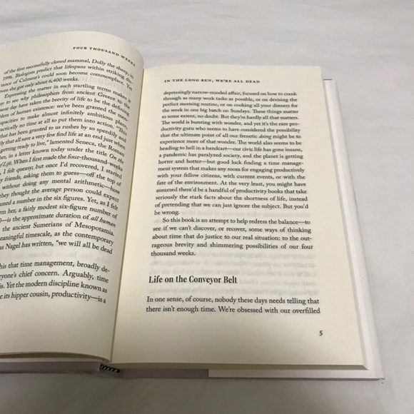 Four Thousand Weeks Time Management for Mortals Hardcover Book 2021 - Picture 8 of 9